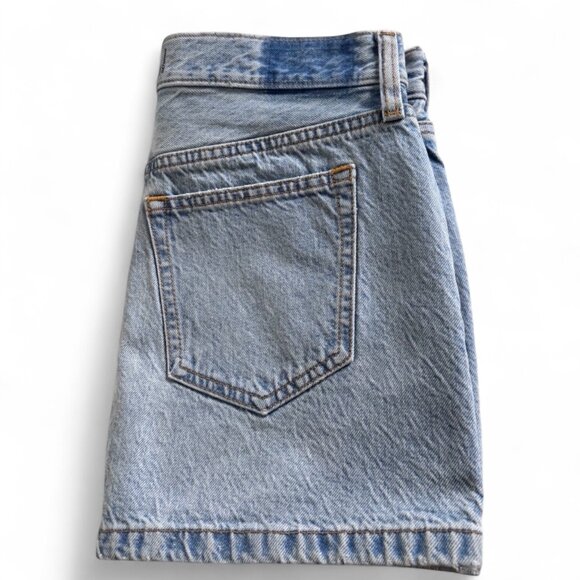 Abercrombie & Fitch Skirt Denim Mini Woman's sz 25/0 Low Rise Faded - Picture 3 of 7